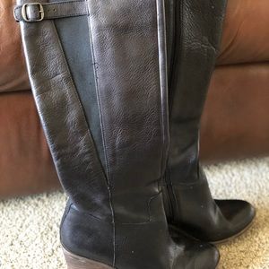 Lucky Brand mid calf boots with heel